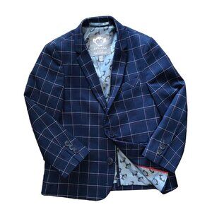 Appaman Fine Tailoring Sports Coat Navy Plaid